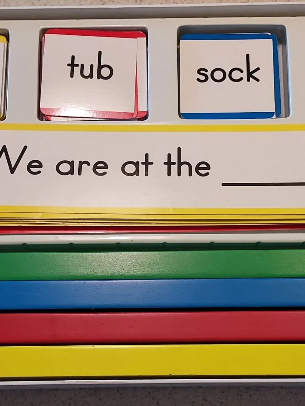 Lakeshore Creating Sight-Word Sentences Center Educational Learning Reading Game